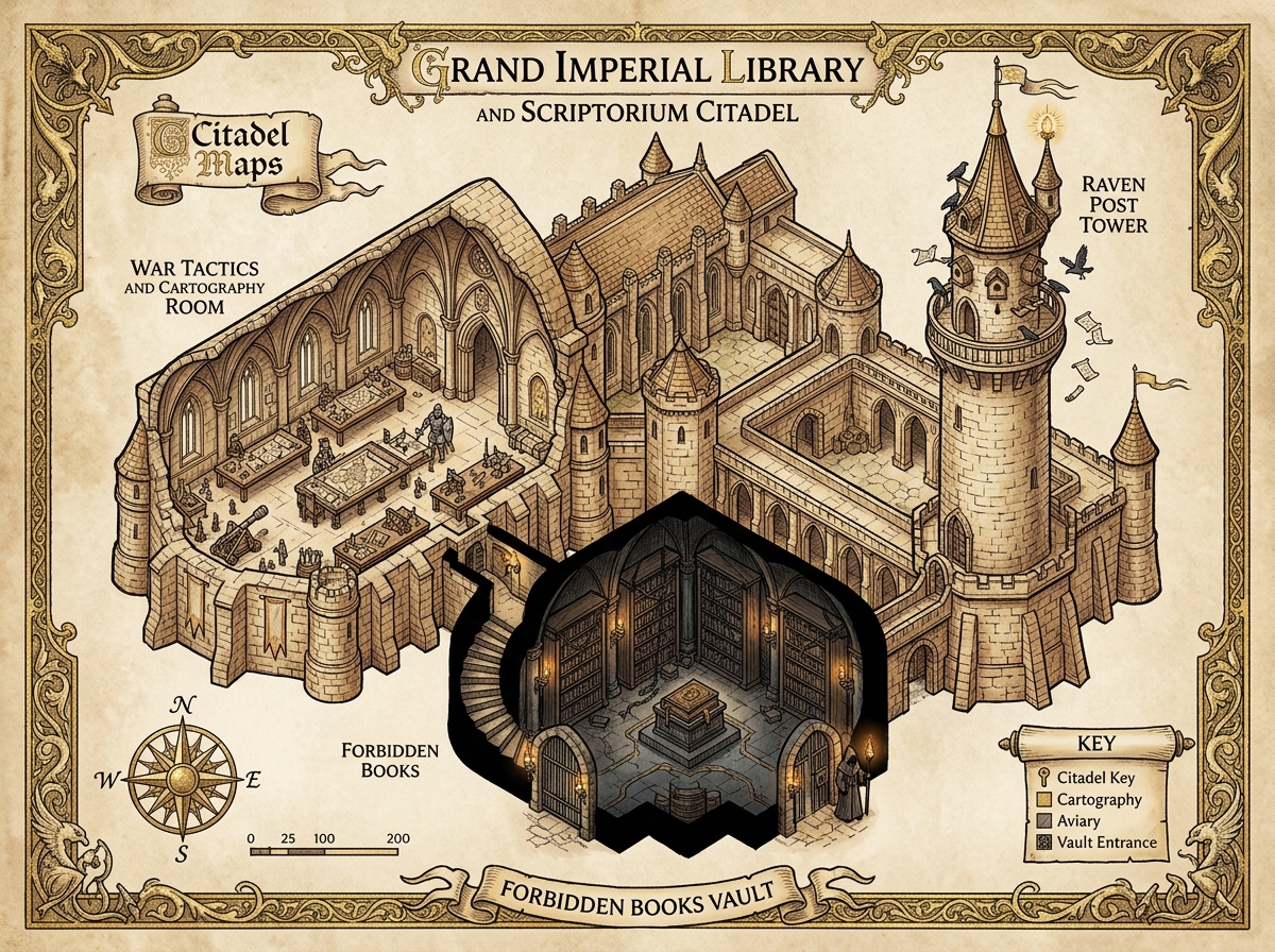 Mapa de la Gran Biblioteca